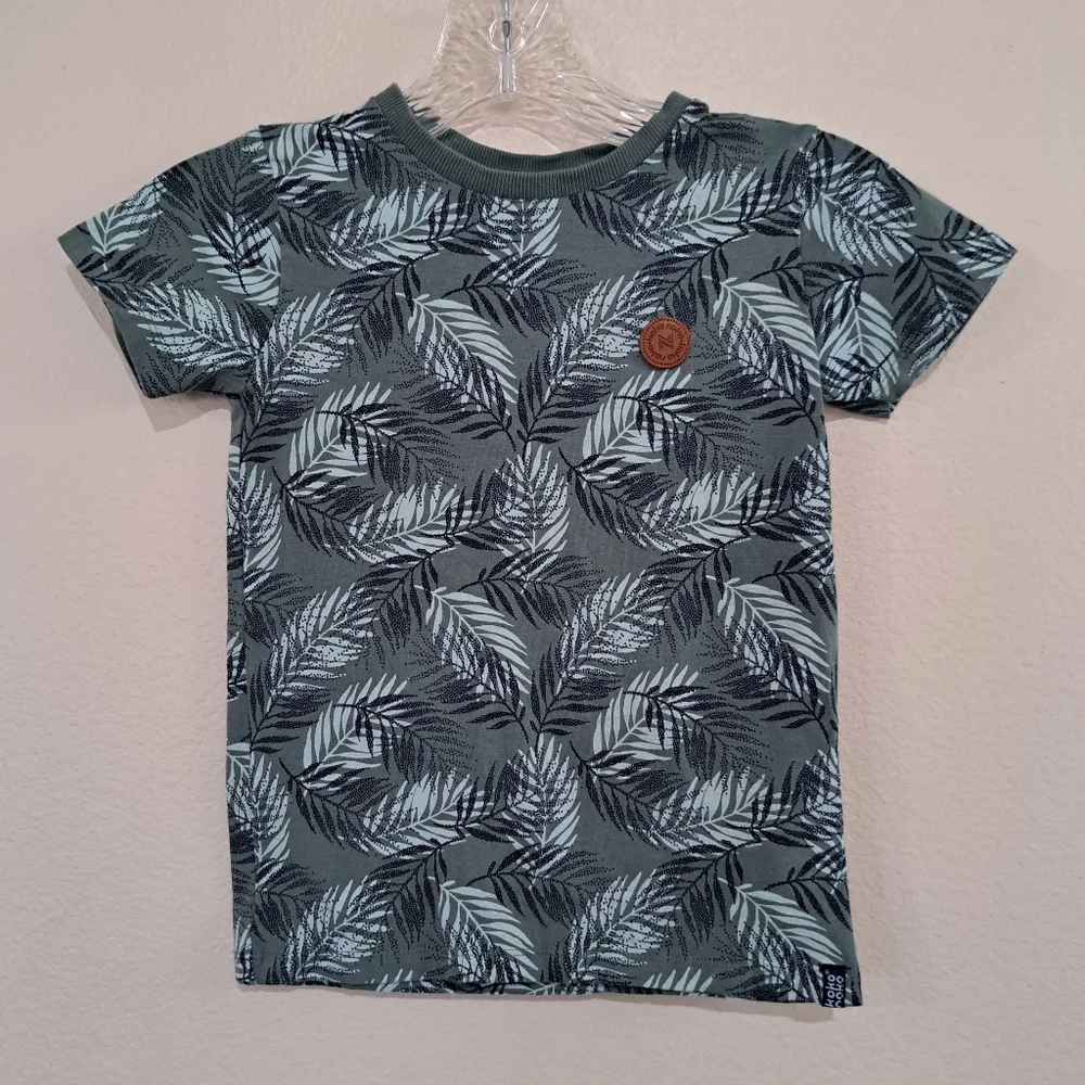 Kokonoko Leaf Pattern Kids T-Shirt Size 7